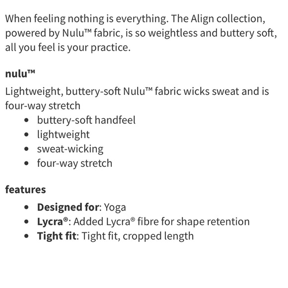 NWT Lululemon align tee - Picture 6 of 6